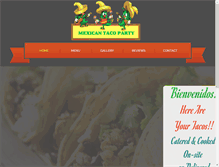 Tablet Screenshot of mexicantacoparty.com